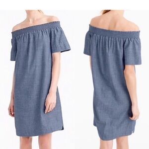 J.crew chambray dress with smocking 00